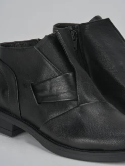 Stivaletti tacco 1cm pelle Donna Stivaletti Tacco Basso