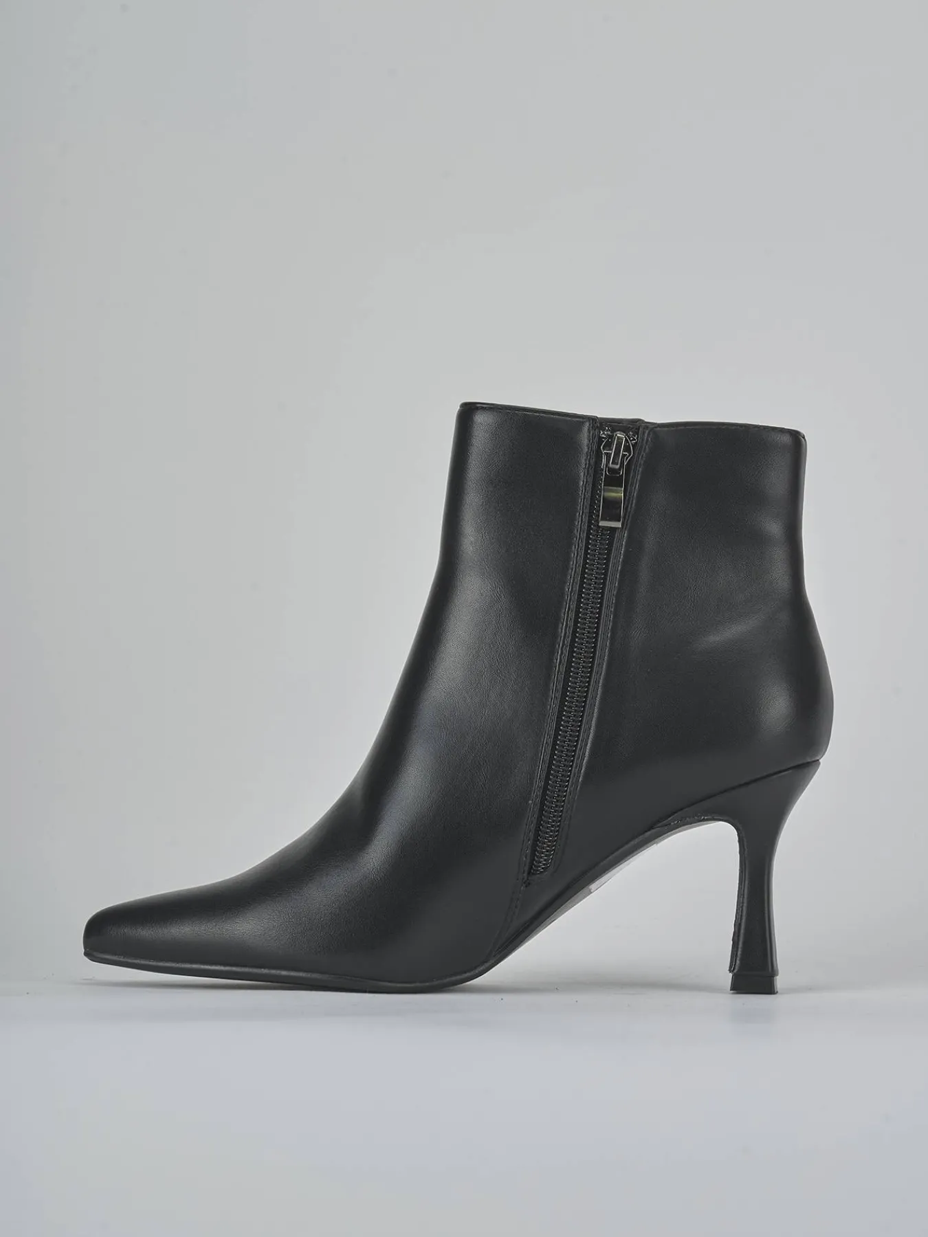 Stivaletti tacco 7cm pelle sostenibile Donna Stivaletti Tacco Alto