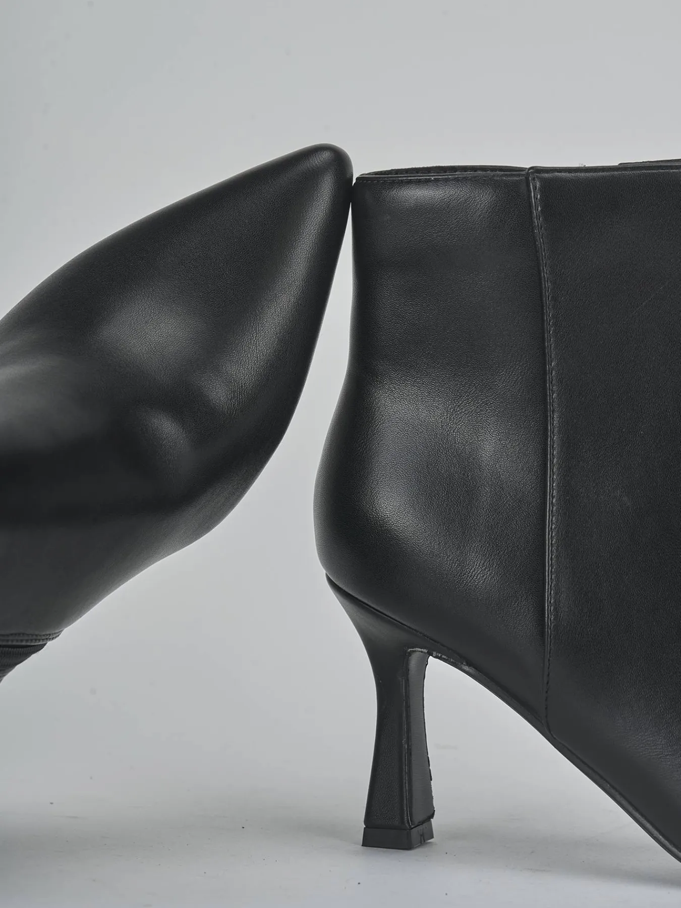 Stivaletti tacco 7cm pelle sostenibile Donna Stivaletti Tacco Alto