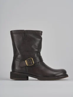 Sale Stivaletti tacco 2cm pelle testa Donna Stivaletti Tacco Basso