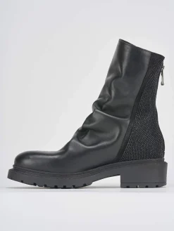 Stivaletti tacco 2cm pelle Donna Stivaletti Tacco Basso