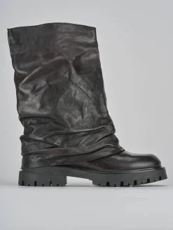 Online Stivaletti tacco 3cm pelle testa Donna Stivaletti Tacco Basso