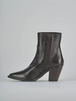 Clearance Stivaletti tacco 9cm pelle testa Donna Stivaletti Tacco Alto