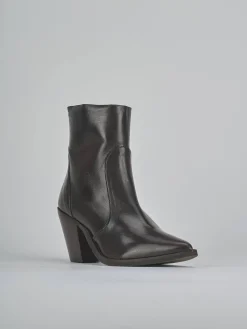 Clearance Stivaletti tacco 9cm pelle testa Donna Stivaletti Tacco Alto