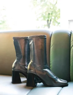 Best Stivaletti tacco 7cm pelle Donna Stivaletti Tacco Alto