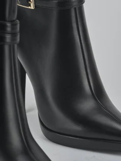 Sale Stivaletti tacco 10cm pelle sostenibile Donna Stivaletti Tacco Alto