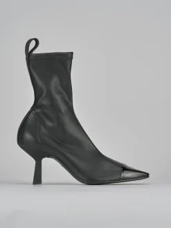 Outlet Stivaletti tacco 8cm pelle Donna Stivaletti Tacco Alto