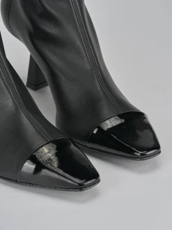 Outlet Stivaletti tacco 8cm pelle Donna Stivaletti Tacco Alto