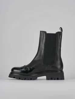 Outlet Stivaletti tacco 2cm pelle Donna Stivaletti Tacco Basso