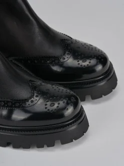 Outlet Stivaletti tacco 2cm pelle Donna Stivaletti Tacco Basso