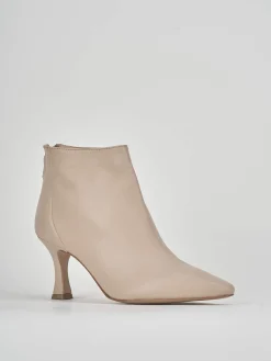 Stivaletti tacco 7cm pelle Donna Stivaletti Tacco Alto