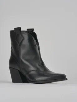 Clearance Stivaletti tacco 8cm pelle Donna Stivaletti Tacco Alto