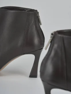 New Stivaletti tacco 8cm pelle testa Donna Stivaletti Tacco Alto