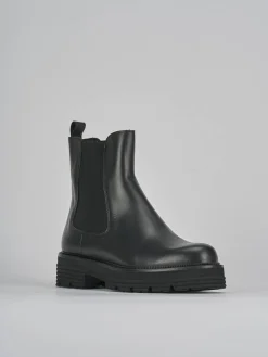 New Stivaletti tacco 2cm pelle Donna Stivaletti Tacco Basso