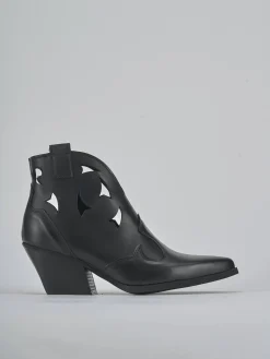 Stivaletti tacco 6cm pelle Donna Stivaletti Tacco Alto