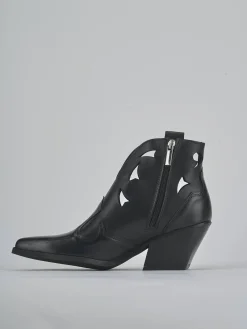 Stivaletti tacco 6cm pelle Donna Stivaletti Tacco Alto