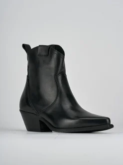 New Stivaletti tacco 6cm pelle Donna Stivaletti Tacco Alto