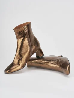 Outlet Stivaletti tacco 5cm pelle Donna Stivaletti Tacco Alto