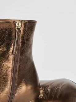 Outlet Stivaletti tacco 5cm pelle Donna Stivaletti Tacco Alto