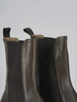 Clearance Stivaletti tacco 2cm pelle testa Donna Stivaletti Tacco Basso