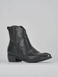 Clearance Stivaletti tacco 2cm pelle Donna Stivaletti Tacco Basso