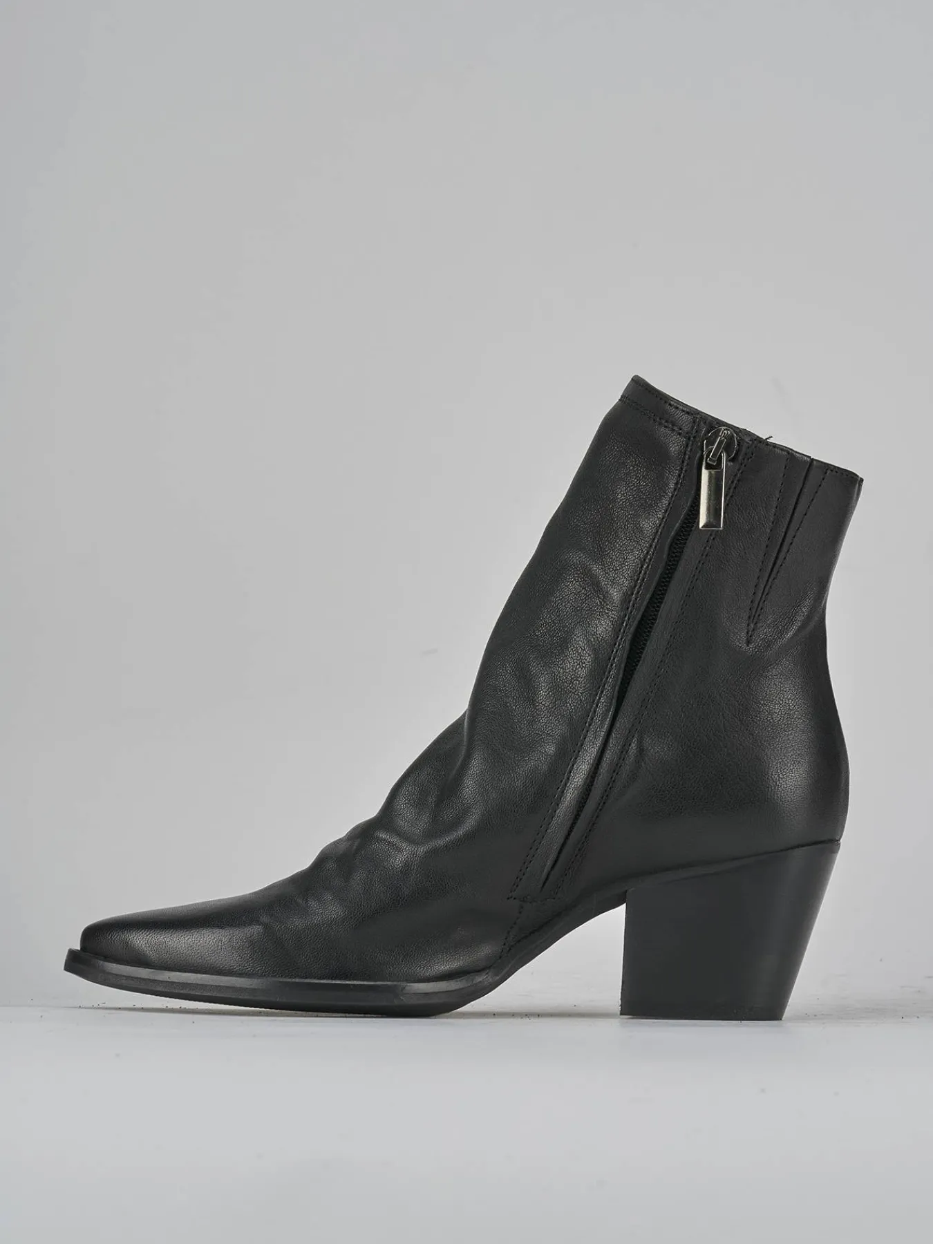 Stivaletti tacco 7cm pelle Donna Stivaletti Tacco Alto