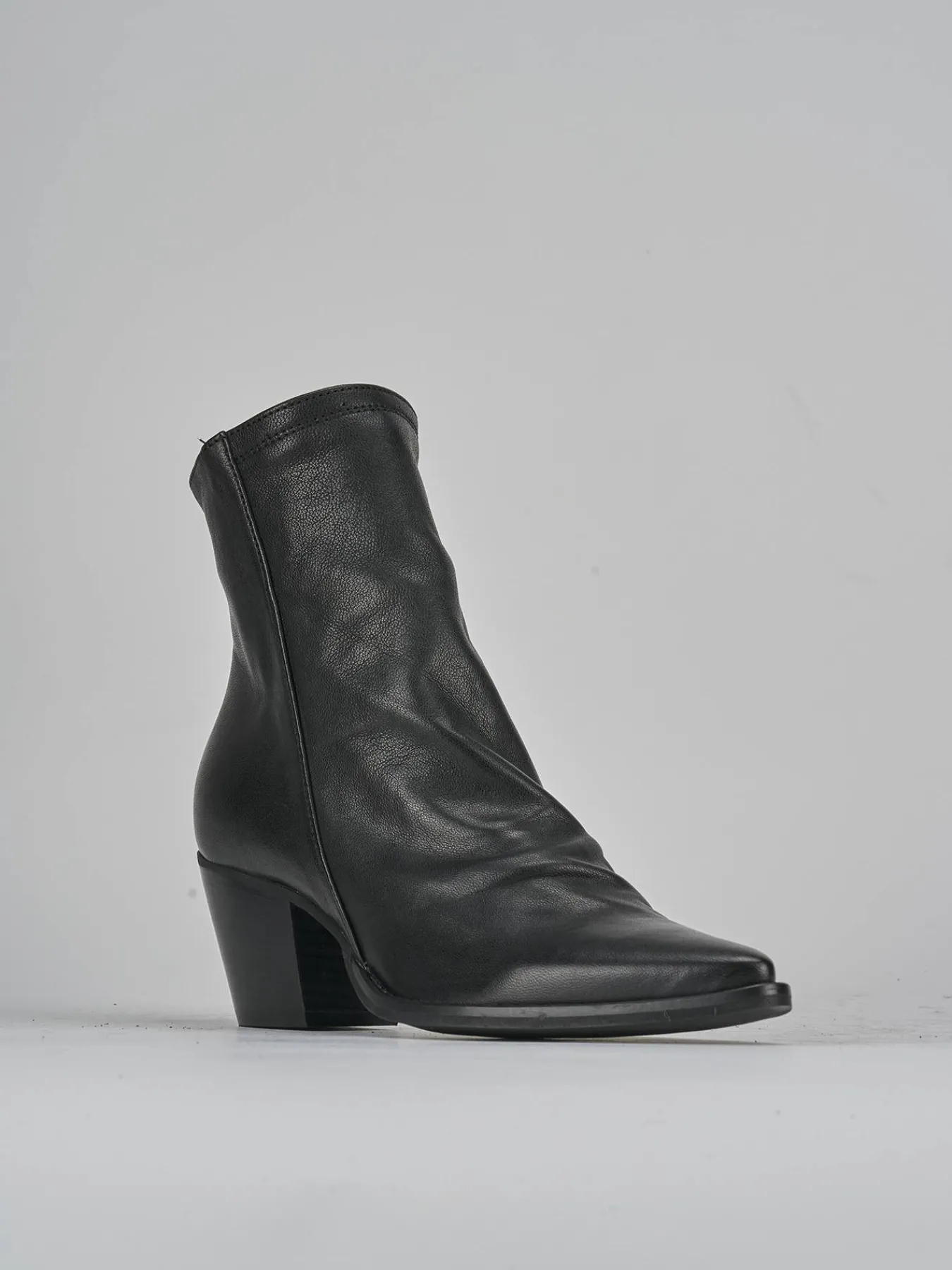 Stivaletti tacco 7cm pelle Donna Stivaletti Tacco Alto