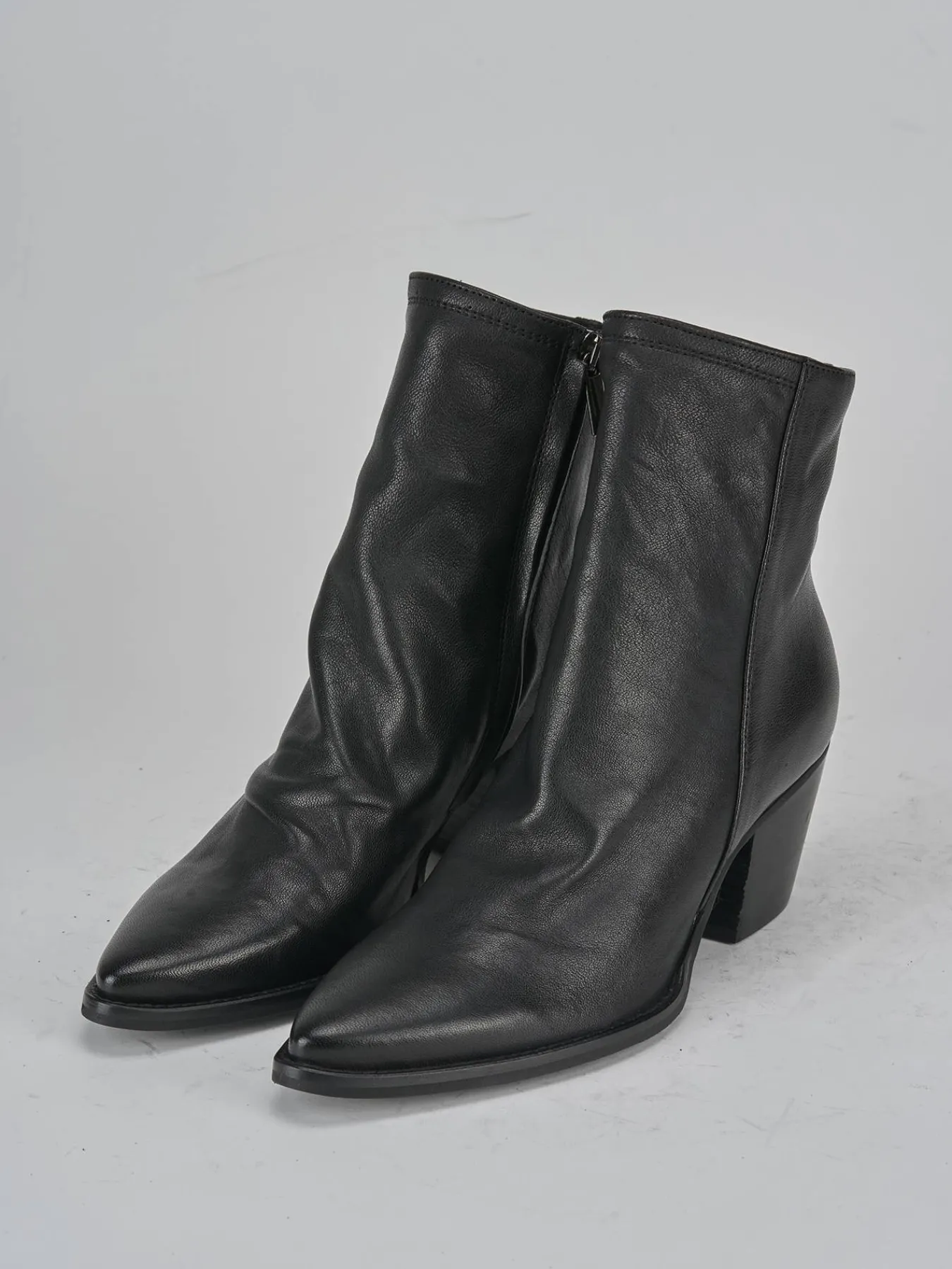 Stivaletti tacco 7cm pelle Donna Stivaletti Tacco Alto