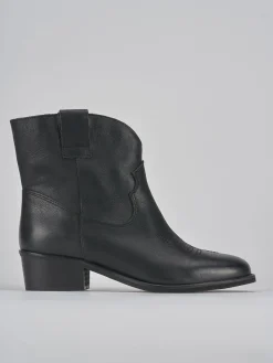 Clearance Stivaletti tacco 3cm pelle Donna Stivaletti Tacco Basso