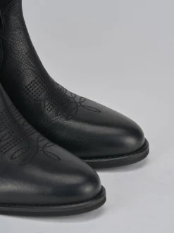 Clearance Stivaletti tacco 3cm pelle Donna Stivaletti Tacco Basso