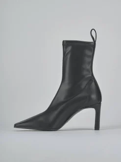 New Stivaletti tacco 8cm pelle Donna Stivaletti Tacco Alto