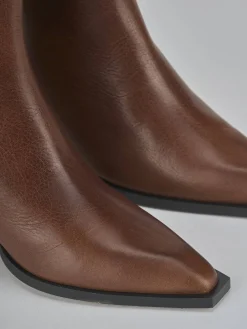 Sale Stivaletti tacco 8cm pelle Donna Stivaletti Tacco Alto