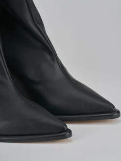 Outlet Stivaletti tacco 9cm pelle Donna Stivaletti Tacco Alto