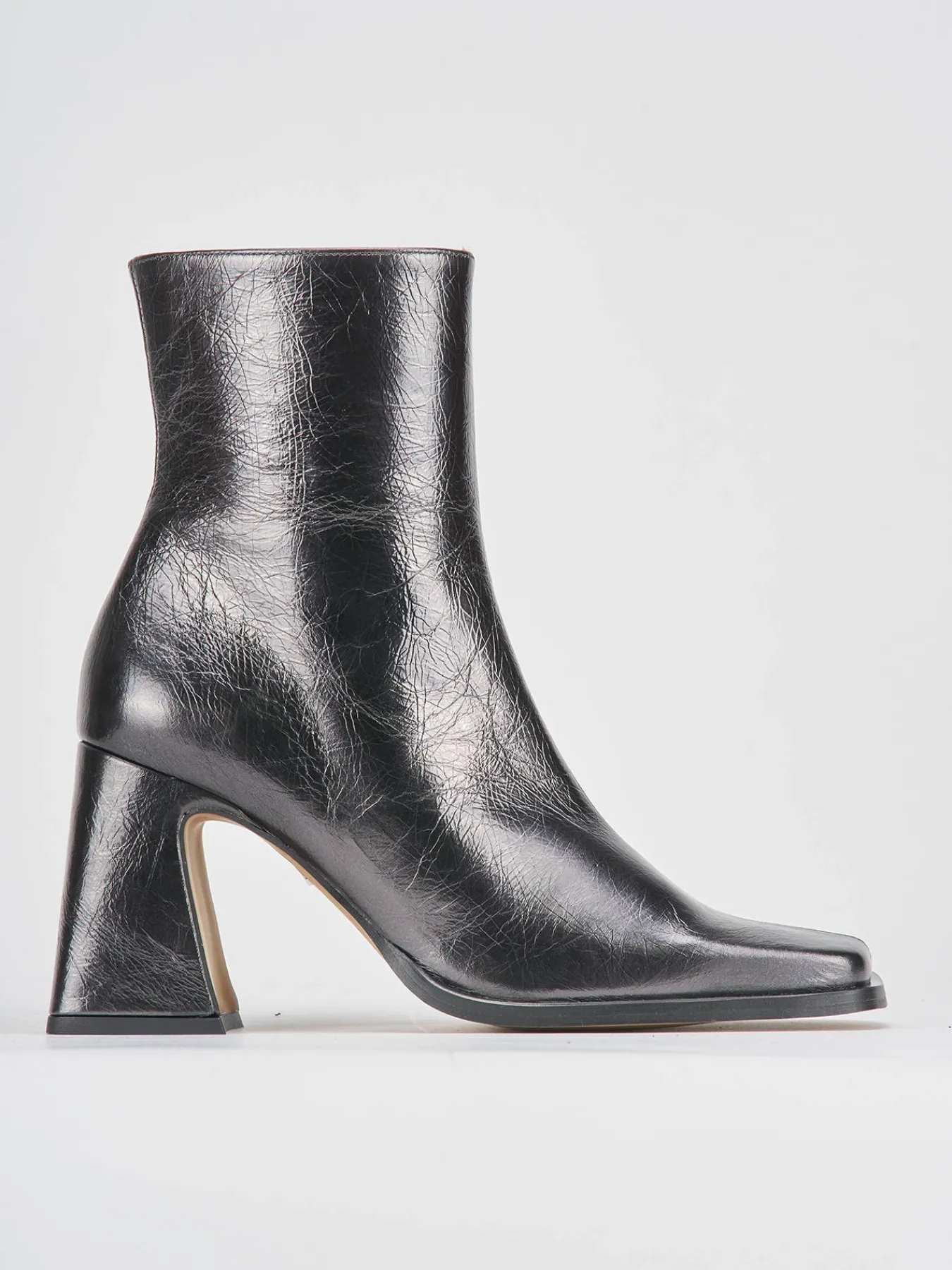 Stivaletti tacco 7cm pelle Donna Stivaletti Tacco Alto