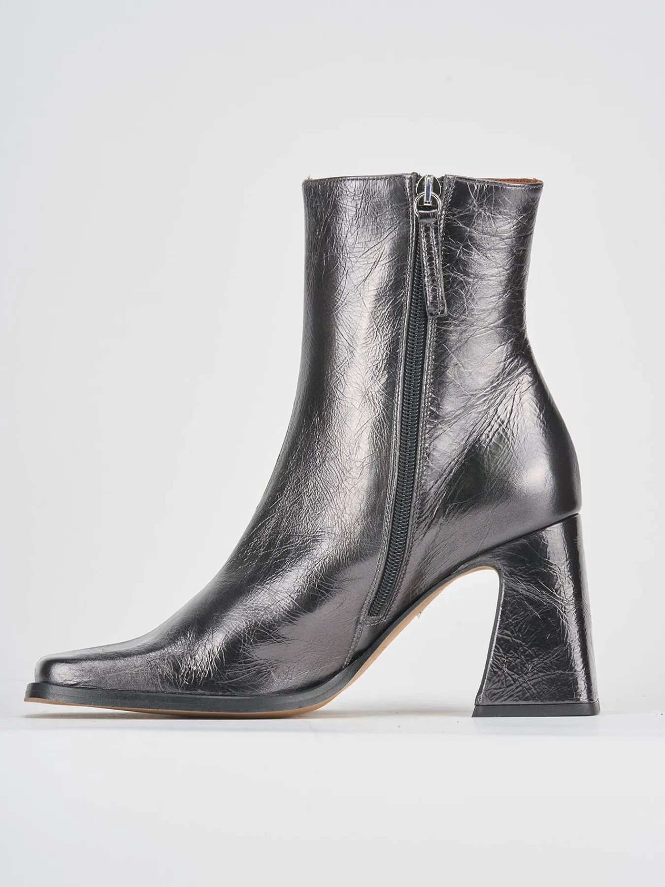 Stivaletti tacco 7cm pelle Donna Stivaletti Tacco Alto