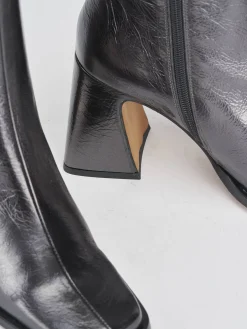 Stivaletti tacco 7cm pelle Donna Stivaletti Tacco Alto