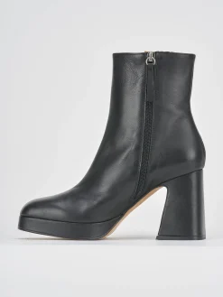 New Stivaletti tacco 8cm pelle Donna Stivaletti Tacco Alto