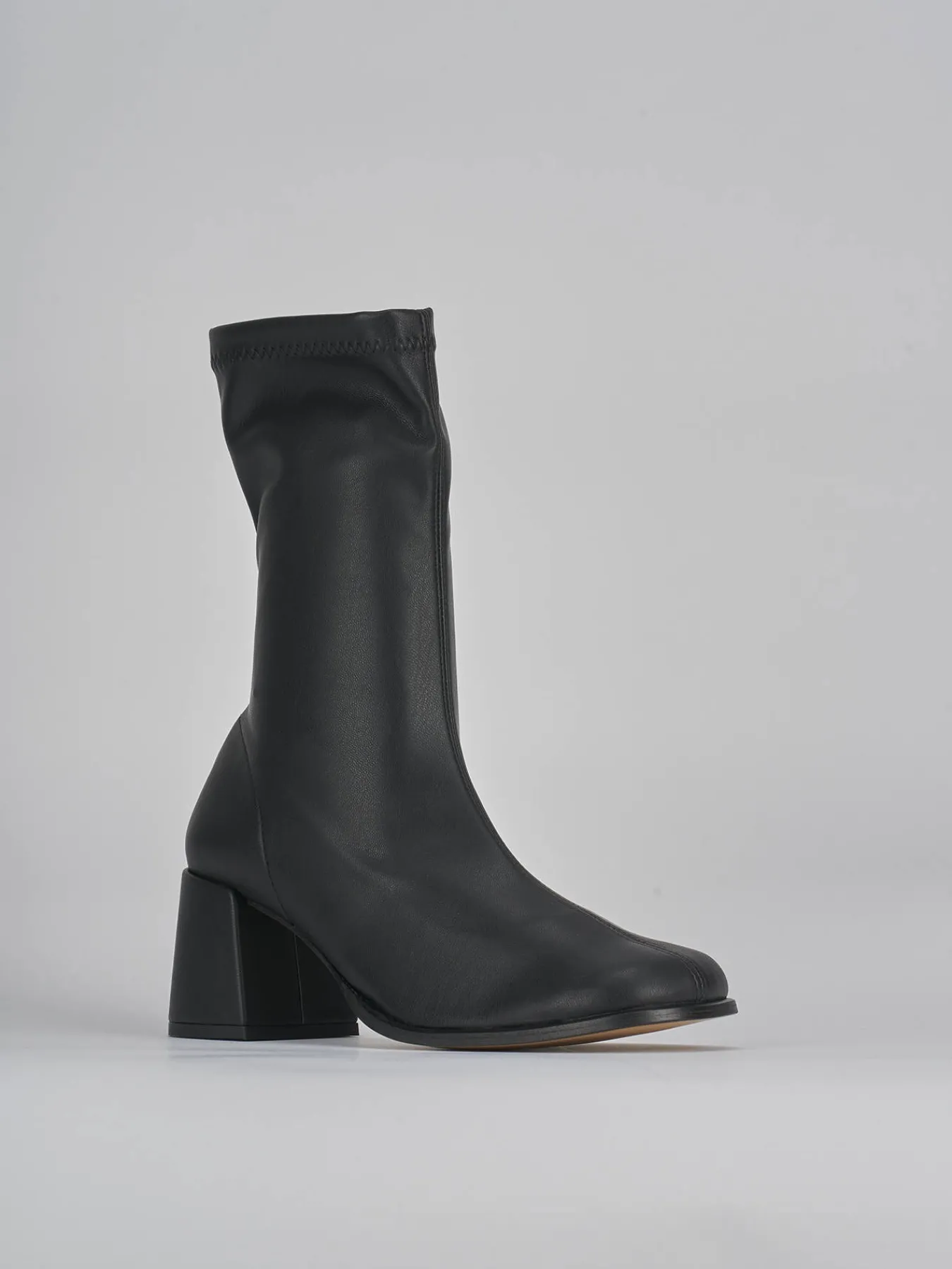 Stivaletti tacco 7cm pelle Donna Stivaletti Tacco Alto