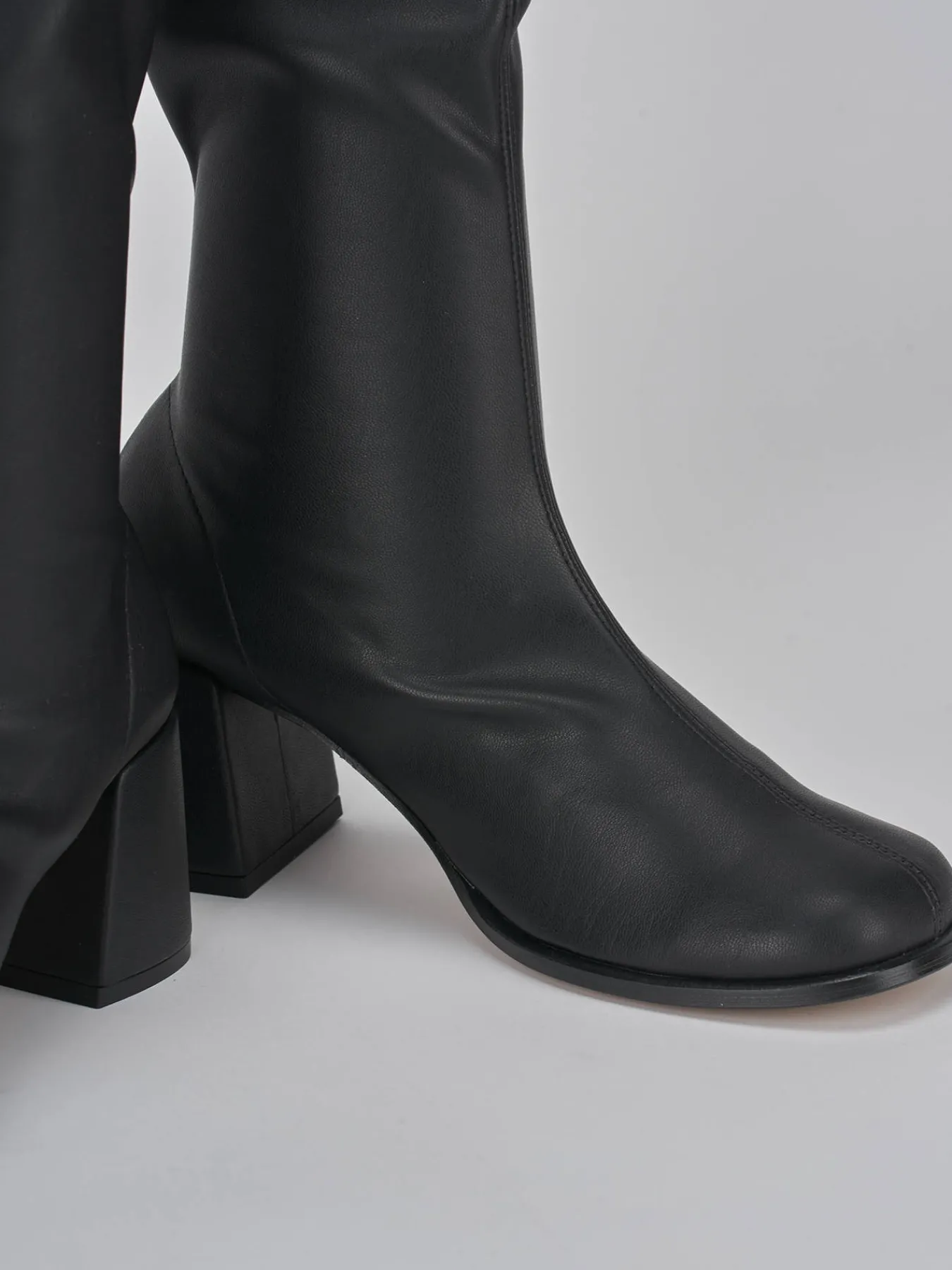 Stivaletti tacco 7cm pelle Donna Stivaletti Tacco Alto