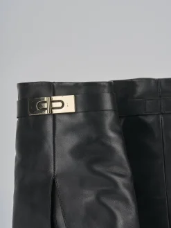 Outlet Stivaletti tacco 9cm pelle Donna Stivaletti Tacco Alto