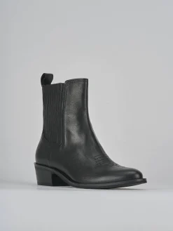 Stivaletti tacco 3cm pelle Donna Stivaletti Tacco Basso