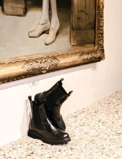 Outlet Stivaletti tacco 2cm pelle Donna Stivaletti Tacco Basso