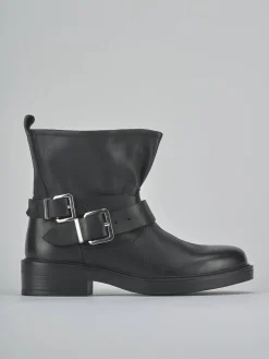 New Stivaletti tacco 3cm pelle Donna Stivaletti Tacco Basso