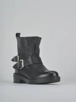 New Stivaletti tacco 3cm pelle Donna Stivaletti Tacco Basso