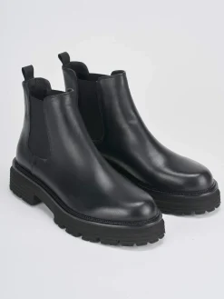 Clearance Stivaletti tacco 2cm pelle Donna Stivaletti Tacco Basso