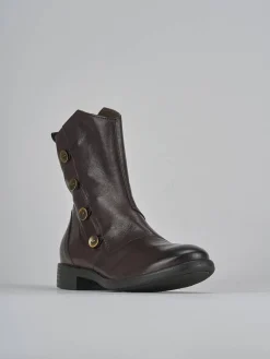 New Stivaletti tacco 2cm pelle Donna Stivaletti Tacco Basso