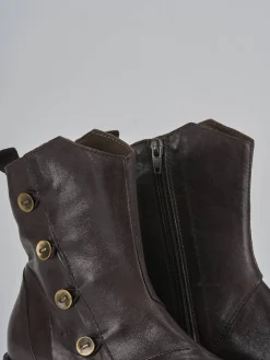 New Stivaletti tacco 2cm pelle Donna Stivaletti Tacco Basso