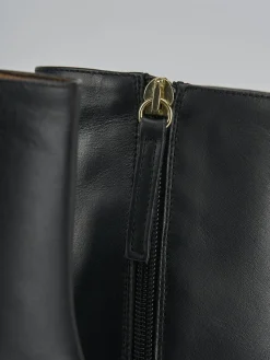 New Stivaletti tacco 5cm pelle Donna Stivaletti Tacco Alto