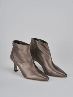 Discount Stivaletti tacco 7cm pelle testa Donna Stivaletti Tacco Alto