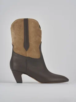 Online Stivaletti tacco 5cm pelle testa Donna Stivaletti Tacco Alto